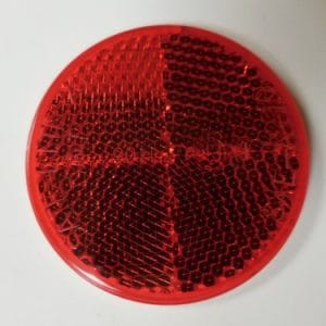 2" Adhesive Reflector Red
