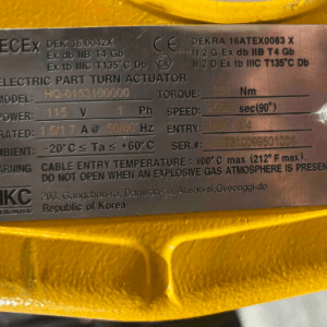 Electric turn actuator with 3" valve - Image 2