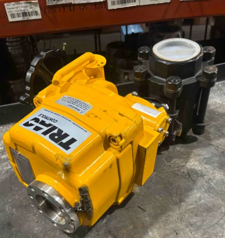 Electric turn actuator with 3" valve