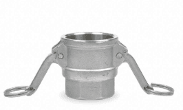 2" F Coupler x 2" FNPT Type D SS316